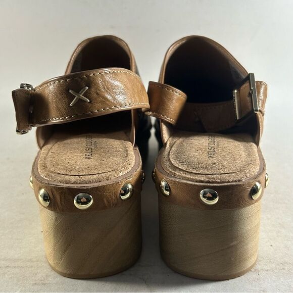 Kelsi Dagger Warehouse Women’s Slingback Leather Clogs Tan Size 7 - Picture 4 of 8